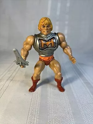 Vintage 1983 Taiwan Mattel Masters Of The Universe “Battle Armor He-Man” Figure • $23.99