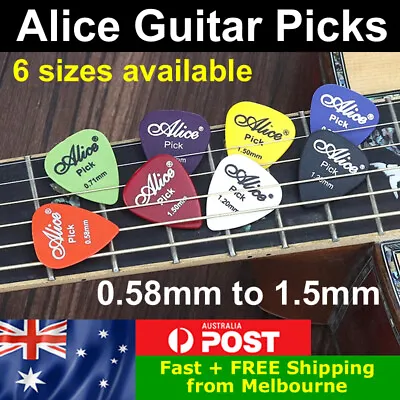 $2.05 • Buy Alice Guitar Picks Thick Thin ABS Plectrum Multicolour Acoustic Electric Bass