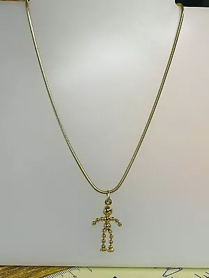 9ct Yellow Gold Snake Chain And Baby Pendant  8 Grams • £320