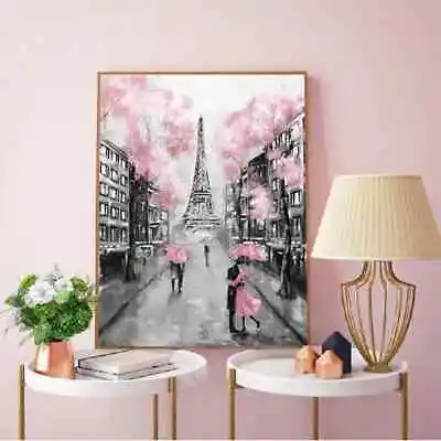 Romantic Paris Eiffel Tower Canvas Painting Wall Art For Home Decor • $22.39