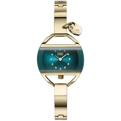 Storm Temptress Charm Gold-Teal Ladies Watch With Teal Dial And Gold Bracelet... • £139.99