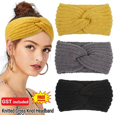Fashion Women Girls Knotted Headband Twist Knot Head Wrap Elastic Hair Band • $5.17