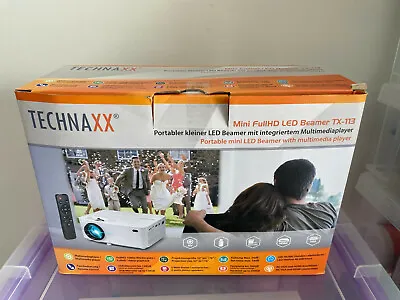 Technaxx TX-113 Data Projector 1800 ANSI Lumens Desktop Projector  1080P MAX RES • £69