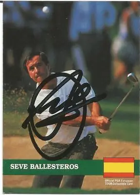 £164.37 • Buy Seve Ballesteros Signed Autographed PRO SET Trading Card JSA Authenticated D1816