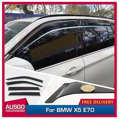 AUSGO Weather Shields For BMW X5 E70 2007-2013 Weathershields Window Visors • $65.31