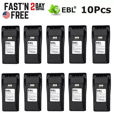 10 X EBL NNTN4496 NNTN4851 Battery For Motorola PR400 EP450 CP150 CP200 CP040 US • $153.99