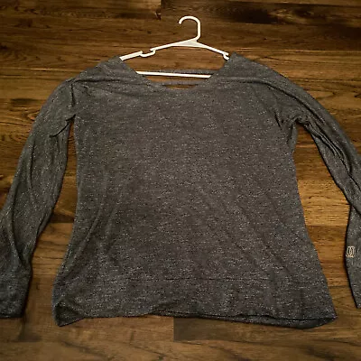 Marika  The Balance Collection  Gray Long Sleeve W/ Strappy Back Size Large- 035 • $12.73