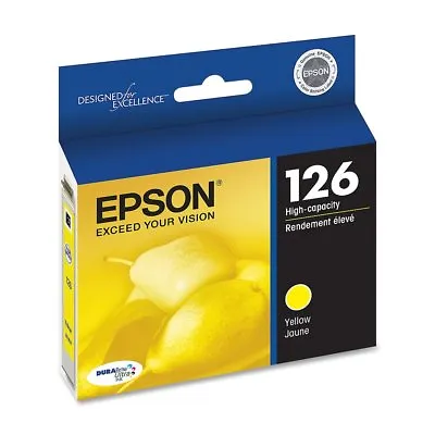 GENUINE Epson 126 Yellow Ink Cartridge For WorkForce 520 545 630 633 635 645 840 • $8.99