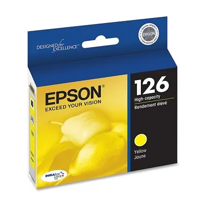 GENUINE Epson 126 Yellow Ink Cartridge For  WorkForce 845 WF-3520 WF-3540 • $8.99