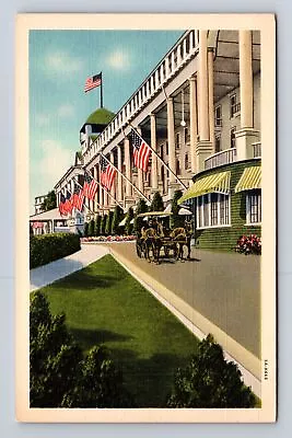 Mackinac Island MI-Michigan Grand Hotel Advertisement Vintage Postcard • $7.99