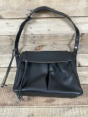 £61.13 • Buy Vince Camuto VV Miles CB Handbag Shoulder Black Leather Pockets Fold Over Purse