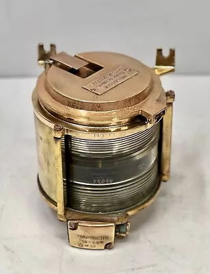 Masthead Navigation Victorian Brass Metal Tranberg Maritime Electric Light • $322