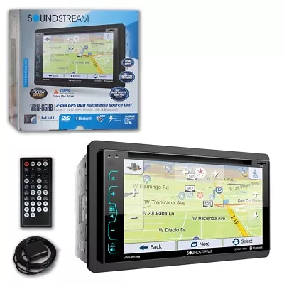 Soundstream VRN-65HB 2DIN 6.2  LCD Car GPS NAVI DVD CD Receiver With Bluetooth • $134.99
