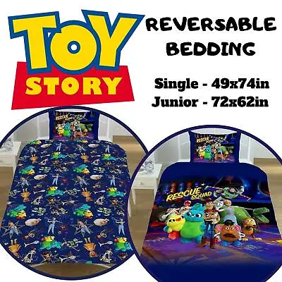 £27.99 • Buy REVERSIBLE DISNEY Toy Story Single Duvet Cover Bedding Set Girl Boys Kid Bed