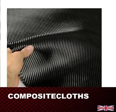£49 • Buy Carbon Fibre Fabric Cloth 1000mm X 1000mm  39.37  X 39.37   210g Sqm Twill Weave