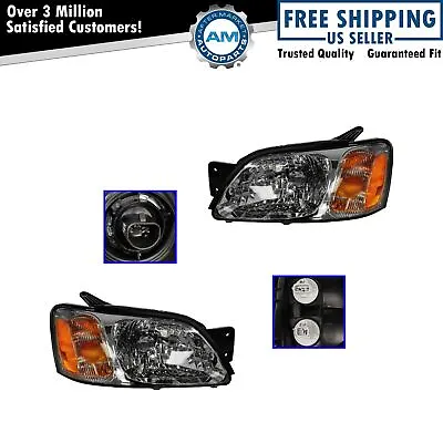 $99.39 • Buy Headlight Set Fits 2003-2006 Subaru Baja 2000-2004 Legacy