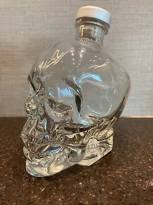 CRYSTAL HEAD VODKA Glass Skull Empty Bottle 750ML Original Cork Dan Aykroyd • $14.99