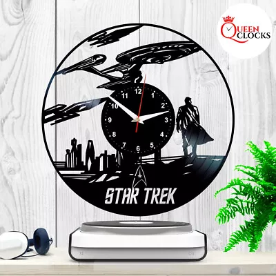 Star Trek Voyager Enterprise Vinyl Record Wall Clock Ships Kids Best Gifts Decor • $15.99