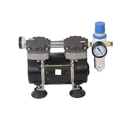 $193.32 • Buy 2- Stage 50L/m Oil Free Lab Vacuum Pump Oilless Medical Mute Pump HZW-165 110...