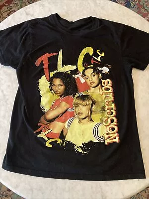 TLC No Scrubs Photo Black T-Shirt 90s Hip Hop Rap Graphic Shirt • Small Size • $8