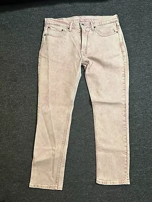 Mens Levi’s 511 Jeans Cotton Candy Pink Faded Wash Stretchy Denim • $29.99