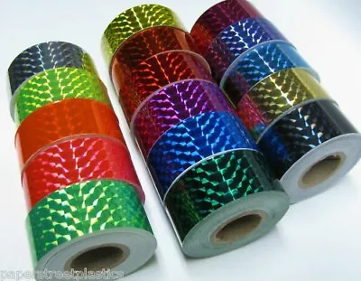 PRISM Holographic Tape Pick Color & Size 1/4  Mosaic Pattern Sticky Tape • $24.95