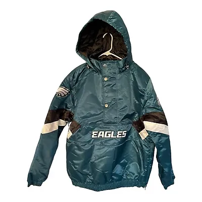 NFL Starter Men's Half Zip Breakaway Pullover Philadelphia Eagles Large New • $199.99