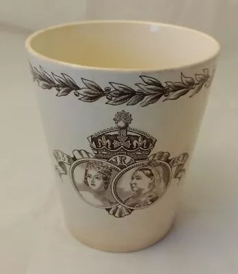 Queen Victoria 1887 Golden Jubilee Commemorative Mug Doulton Good Condition • £25