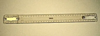 VEMCO Plastic 18  Drafting Machine Scale (9--6) Made In USA Broken NEEDS REPAIR • $49.99