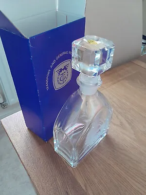 T&GWU 1989 BDC Commemorative Lead Crystal Cut Glass Decanter • £20