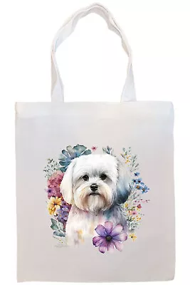 Maltese Canvas Tote Bag Style1 • $29.20