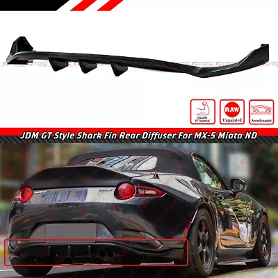 For 2016-24 Mazda Mx5 Miata Nd Rf Pu Jdm Gt Style Shark Fin Rear Bumper Diffuser • $126.95