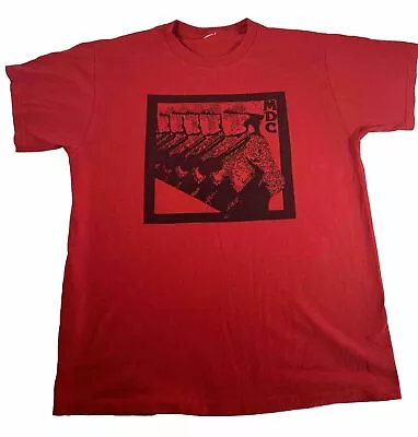 MDC LARGE T Shirt Red Punk Used Original Owner • $40