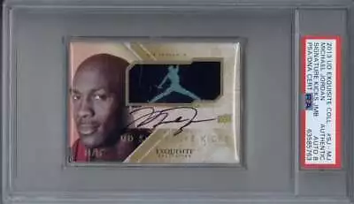 2013 UD Exquisite Michael Jordan Sig Kicks Jumbos Logoman Jumpman PSA Auto 8  • $22749.99