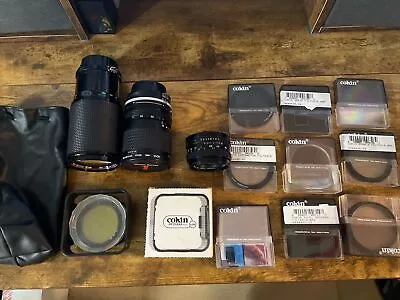 Camera Lens Lot Canon Nikon Vivitar Bundle READ • $149.99