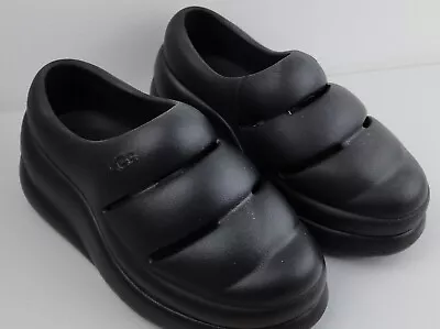 UGG 1132890 Womens Black Round Toe Slip On Sport Yeah Clog Shoes Size 6 37 • $55