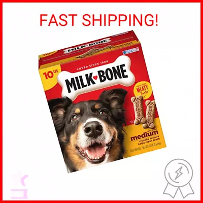 Milk-Bone Original Dog Biscuits Medium Crunchy Dog Treats 10 Pound • $21.99