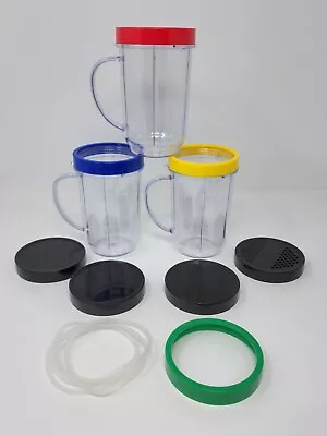 Magic Bullet To Go Blender Replacement Containers Lids Strainer Rings Gasket • $24.99