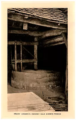 Postcard Vintage Tuck Mary Arden's House Old Cider Press • $4.57