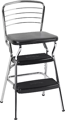 11140CBB1E Stylaire Chair And Step Stool Black • $118.38