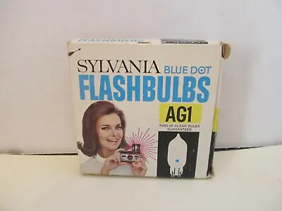 Vintage SYLVANIA BLUE DOT AG1 Flashbulbs 12pk~Use With Black & White Film~Unused • $6.50