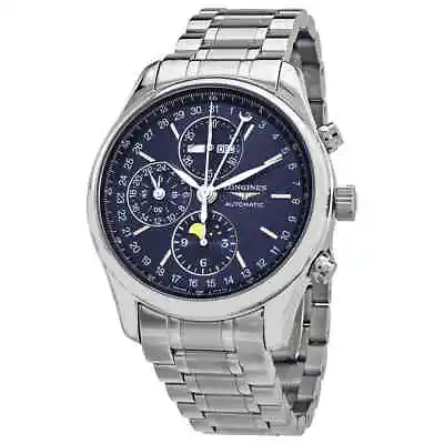 Longines Master Collection Moon Phase Chronograph Automatic Sunray Blue Dial • $2926