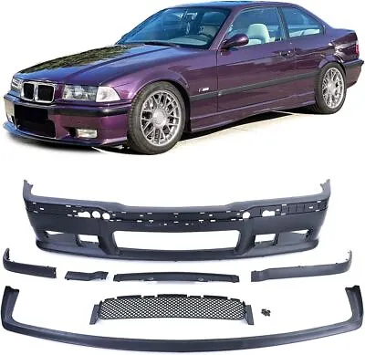 Full Set M3 / M-Sport Front Bumper With Lip Made From ABS Plastic For BMW E36 • $127.17