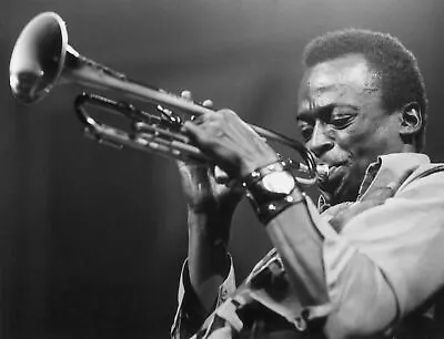 Miles Davis Trumpet Black And White 8x10 Picture Celebrity Print • $3.98