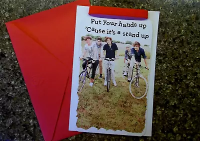 New ONE DIRECTION 1D Birthday GREETING CARD W/ WRISTBAND & Envelope HARRY Niall • $14.95