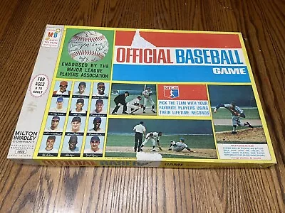 Vintage 1969 Milton Bradley Official Major League Baseball No Player Card Game • $50