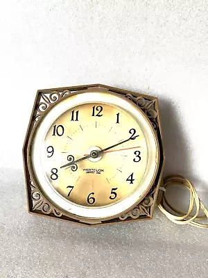 MCM Vintage Westcloc  Lighted Dial Wall Clock Runs  But Parts Or Repair • $6