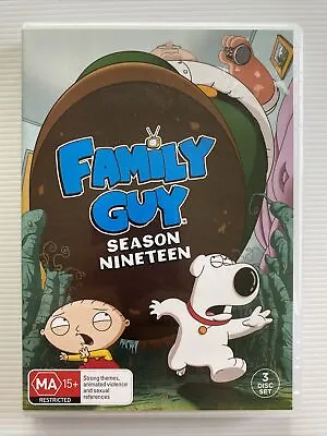 3 Disc DVD - FAMILY GUY The Complete Season Nineteen 19 (2019) R4 • $20