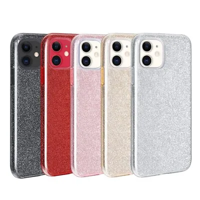 Xmas Bling Glitter Case Apple IPhone 14 13 12 11 Pro Max XR 7 8 SE Soft Cover • £5.99