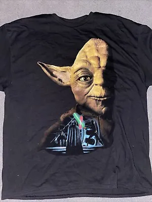 Star Wars Shirt XXL Yoda Return Of The Jedi Movie Promo Step Brothers Retro RARE • $59.99
